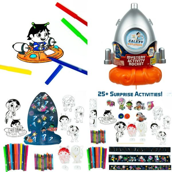 Ryan's World - The Galaxy Explorers - 25Plus Mystery Activity Rocket - 3 For $30.00