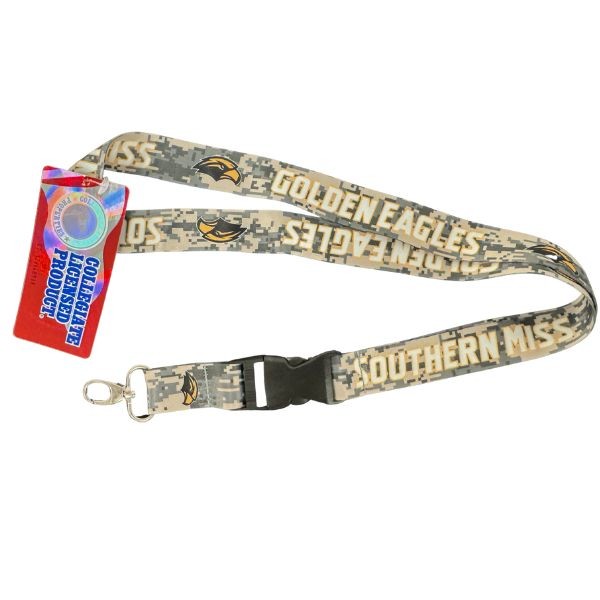 Southern Mississippi Lanyards - Digital Camo Style - With Detachable Keychain - 12 For $30.00 - Southern Mississippi