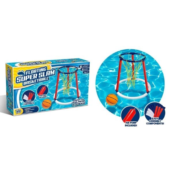 Floating Super Slam Basketball - #21966 - Easy Assemble - Pump and B-ball Included - 6 For $36.00