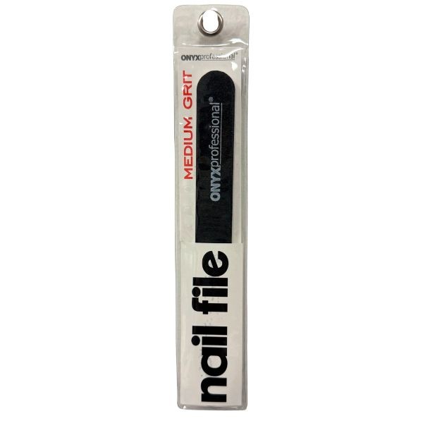 ONYX Professional - #03301 - The Nail File - 7" Black Medium Grit - 36 For $23.40