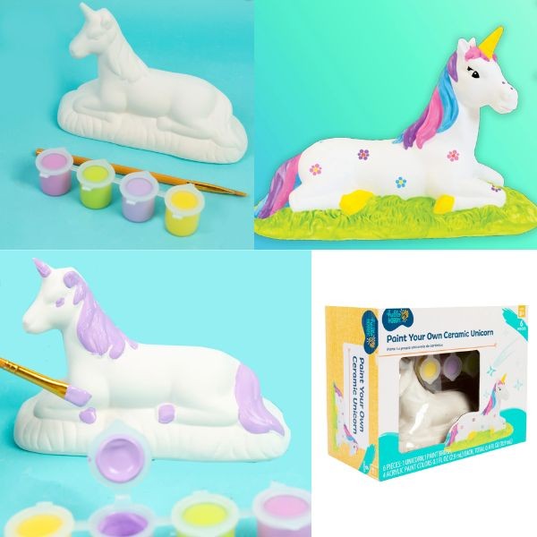 Hello Hobby - Paint Your Own Unicorn - 6" Ceramic Unicorn - 6PC Set - 10 Sets For $35.00
