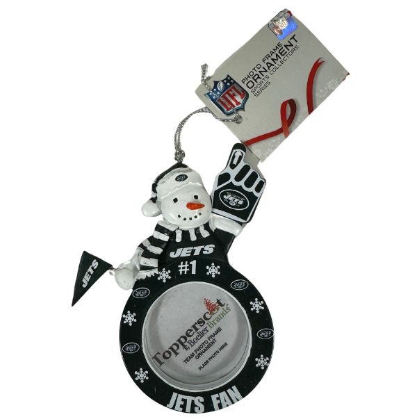 New York Jets Ornaments - The Snowman Photo Frame - 6 For $21.00 - Wholesale New York Jets Products - Jets Merchandise 2