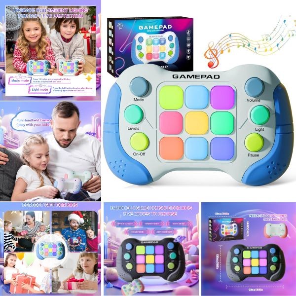 The Game Pad - Xing Lun Gaming - 5Mode Game - Colors May Vary - LED Light Action - 6 Games For $30.00