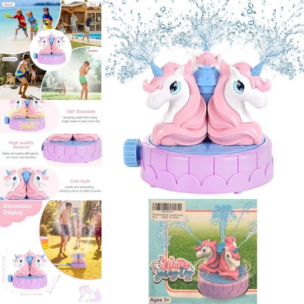 The Unicorn Fun Water World - Play With a Friend - Connects To Any Standard Garden Hose - 6 For $36.00