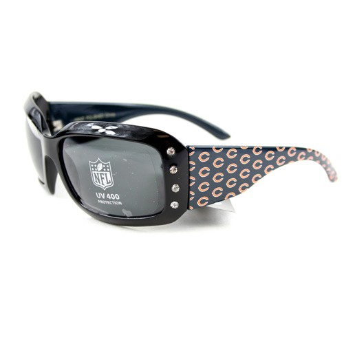 Chicago Bears Sunglasses - Ladies Bling Style - 12 Pair For $72.00 - Wholesale Chicago Bears Products - Bears Merchandise