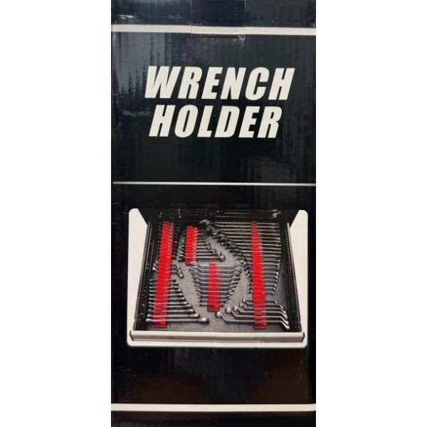 The 84YBQ Wrench Holder - Modular Organizer - Holds 84 Wrenches - Magnetic & Size Template Stickers - 6 Kits For $36.00