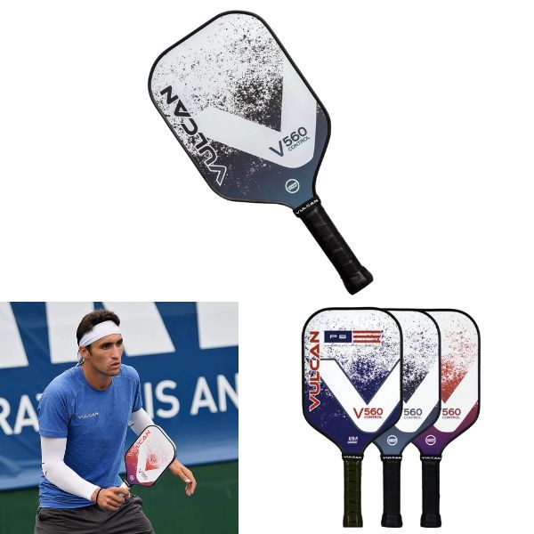 Vulcan V560 Control - Blue #V560C-ASH - Premium Pickleball Paddles - 2 For $50.00