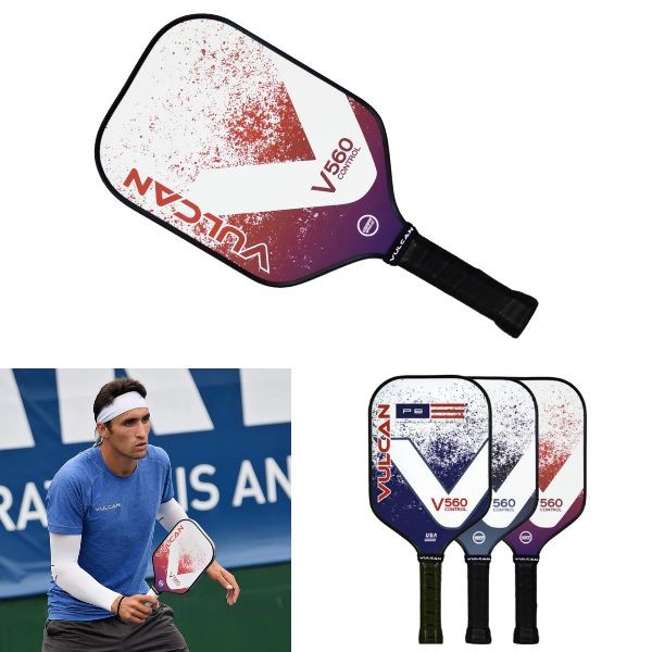 Vulcan V560 Control - Red #V560C-LAVA - Premium Pickleball Paddles - 2 For $50.00