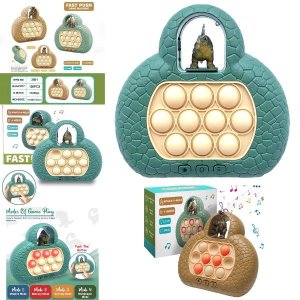 Fast Push - The Whack A Mole Version - Colors May Vary - Lights, Sound, Action - Test Your Speed Skills - 10 For $35.00