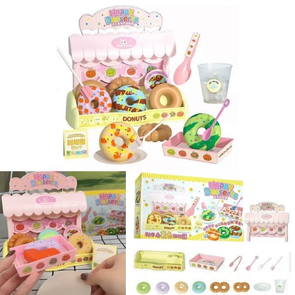 Happy Desserts Donut Shop Set - #B1012 - 17PC Creative STEM Play - Build Your Donut - 4 Sets For $30.00