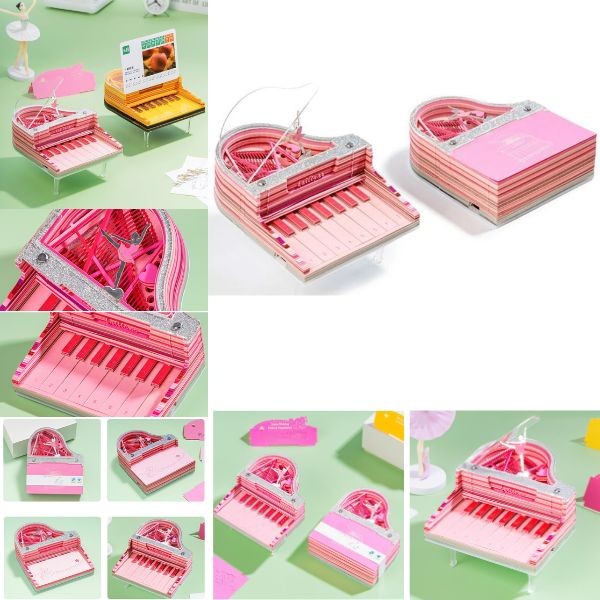 Smart Paper Art - Working Note Pad Piano - USB Charging - As the paper is used the Piano Is Revealed - 4 For $30.00