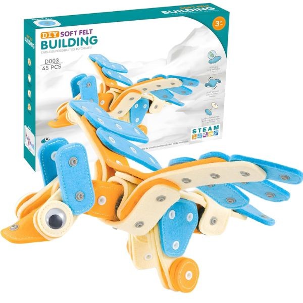 STEM Building Kits - #D003.DUCK - Soft Felt Assembly - 45PC Lightweight Kit - 4 Kits For $30.00