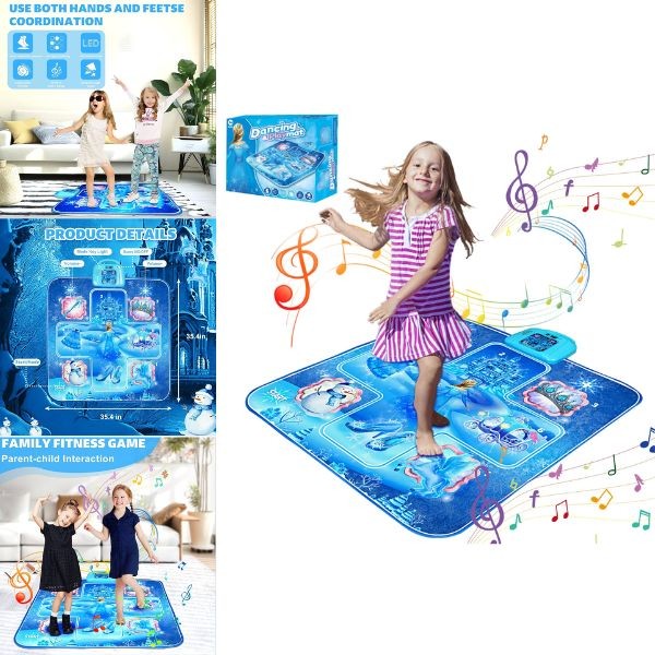 Dancing Playmat - #2221.Princess - Sound, Music, LED Light, Volume - Scoreboard - Batteries Not Included - 3 For $25.00