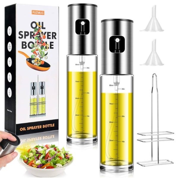 Oil Sprayer 2Pack - #Caddy - Stainless Counter Caddy Included - Each Bottle Holds 100ML - 6 2Packs For $30.00