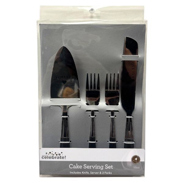 Celebrate Brands - 4PC Stainless Serving Set - Celebrating Memories - 6 Sets For $30.00