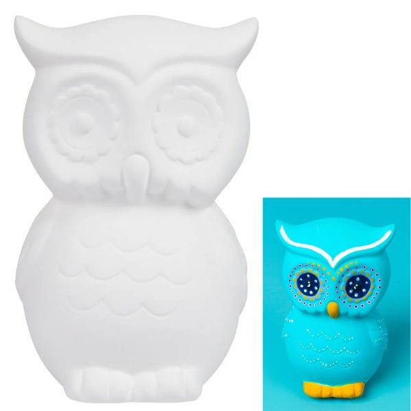 The Paintable Owl - 6" Plaster - Ready To Paint - Create Your Own Masterpiece - 12 For $30.00