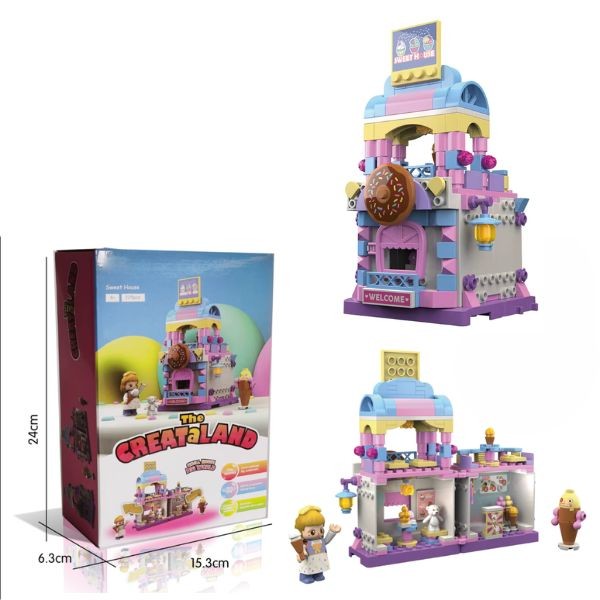 Creat A Land - STEM 225PC Building Block Kit - #JK2105 - Create Your Own Mini Store - 4 Kits For $30.00