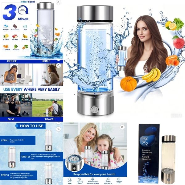 The H2 and O2 Hydrogen Boosting - #WaterDrop.Box - 18OZ - USB Charging - Healthy Living - 3 For $30.00