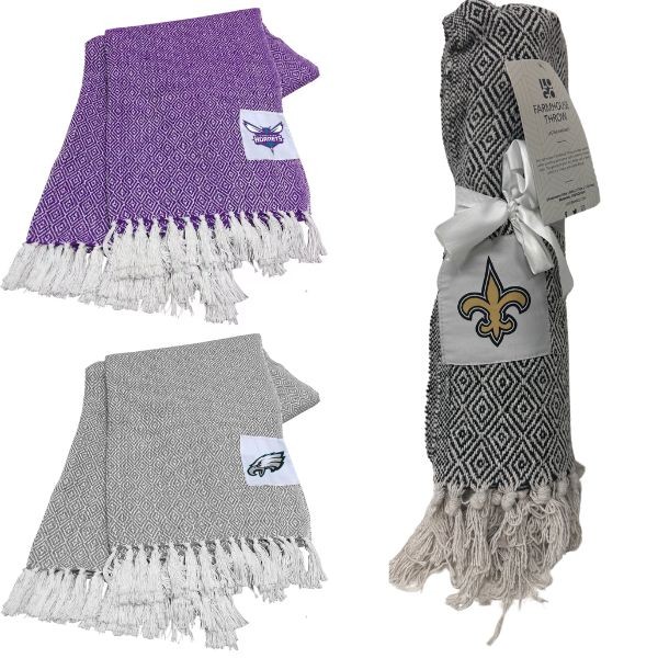 New Orleans Saints Blankets - 50"x60" - The Farmhouse Throw - 3 For $30.00 2