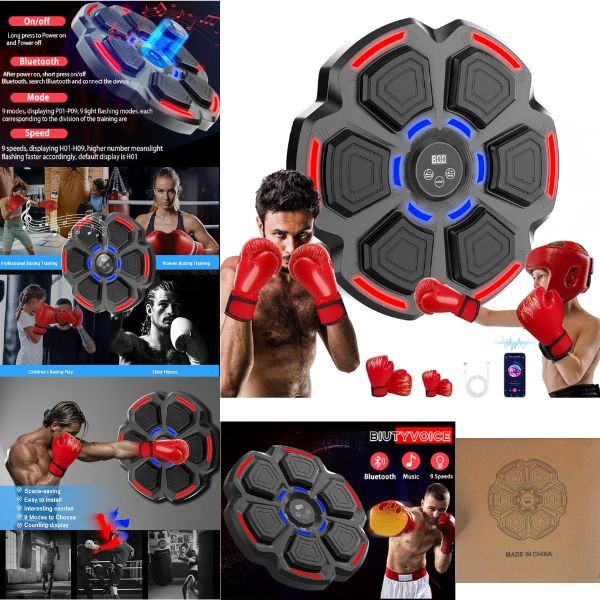 The Workout - # Board.Alone - LED Boxing Fitness Challenge - Hangs On Wall - Digital, Lights and Sounds - 2 For $35.00