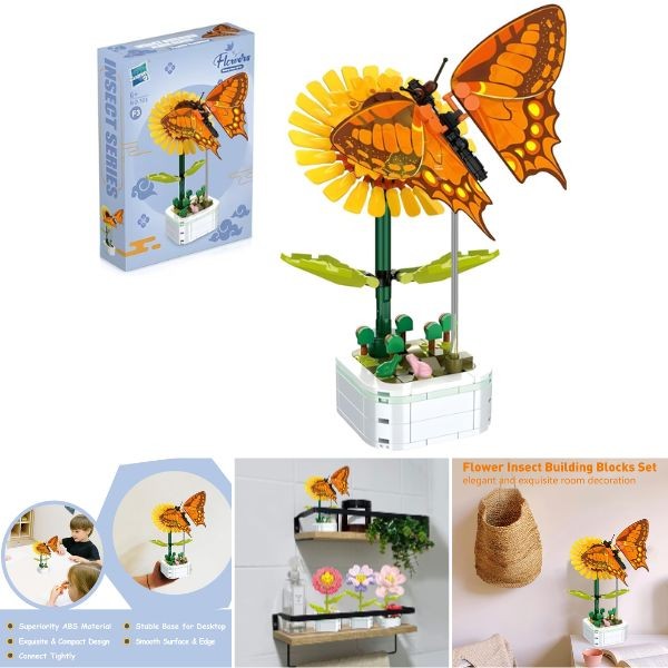 Zuanma STEM Toys - #103 - 103PC Sunflower Insect STEM Building Block Kits - 6 Kits For $36.00