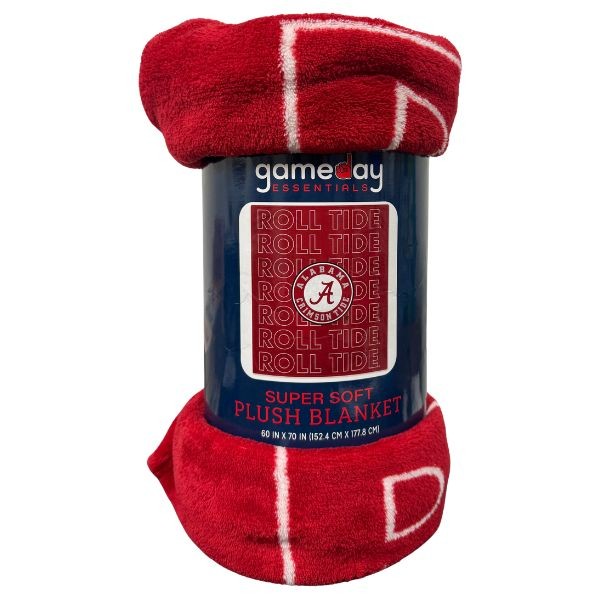 University Of Alabama Blankets - 60"x70" Super Plush Raschel - 3 For $30.00