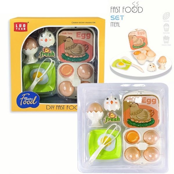 Fast Food Series - The Egg - #LY8641 - STEM Learning By LuoYaun - 6 Sets For $36.00