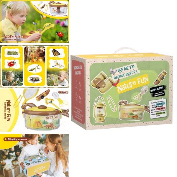 Nature Fun Set - #BipPlastic - 12PC Explorer Kit - Made From Organic Wheat Straw - 4 Kits For $30.00