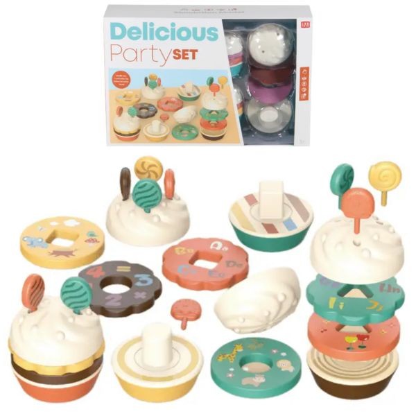 The Delicious Series Party Set - #LY8601 - STEM Learning - Colors and Shapes - 6 Sets For $36.00