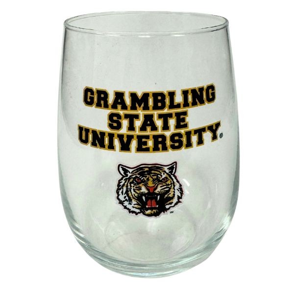 Grambling State Wine Glass - 17OZ Digital Curve Style - 8 For $32.00 - Other Teams
