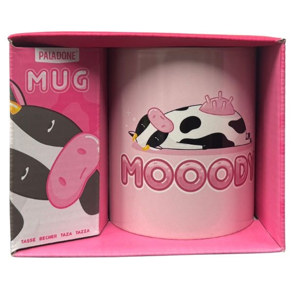 Paladone Glass - The Moooody Mug - 14OZ Ceramic Mug - Dishwasher & Microwave Safe - 12 For $30.00