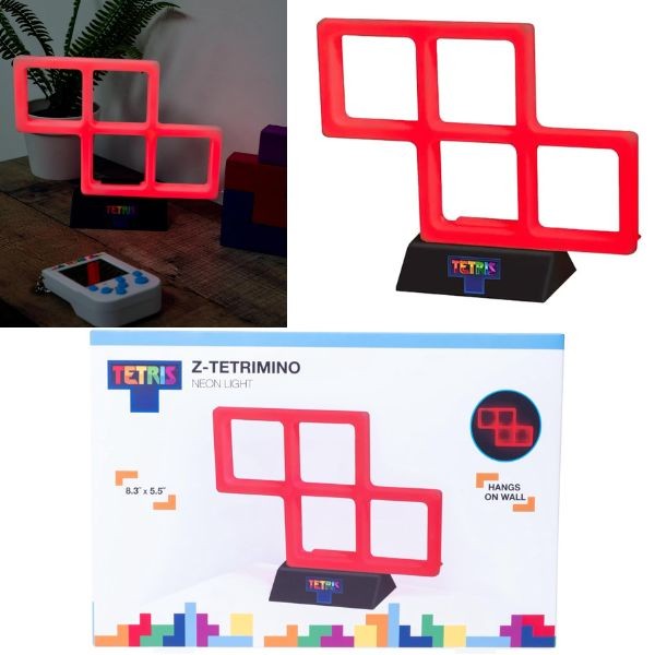 Tetris - 743299 - The Z-Tetrimino Neon Light - 8.3"x5.5" - USB Powered - Hangs On Wall Or Desk Stand - 8 For $32.00 - Wholesale Mystery Merchandise - Wholesale John Deere - Wholesale Licensed Products