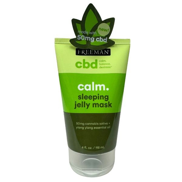 Freeman CBD Sleeping Jelly Mask - #42784.CALM - 4OZ Sativa & Ylang Essential Oil Mask - 24 For $24.00
