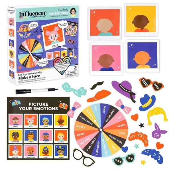 The Influencer - #70090.Brody - Make A Face - Self Expression Activity Set - 6 Sets For $36.00