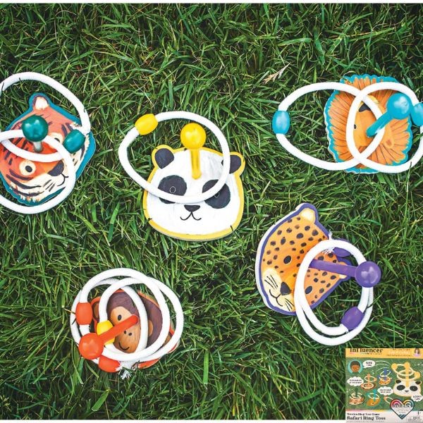 The Influencer - #70094.Kate - Wooden Ring Safari Ring Toss Game Set - 4 Sets For $30.00