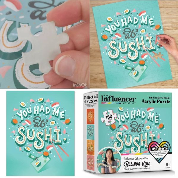 The Influencer - #71092.Belinda - 150PC You Had Me At Sushi Puzzle - 6 For $30.00