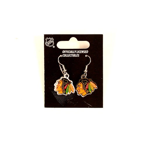 Chicago Blackhawks Earrings - Classic Amco Series2 Style Dangle - $2.75 Per Pair - Chicago Blackhawks