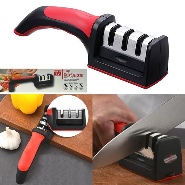 As Seen On TV - 3Stage Knife Sharpener - #30003 - For All Types and Sizes Of Knives - 10 For $35.00 - Wholesale As Seen On TV Merchandise