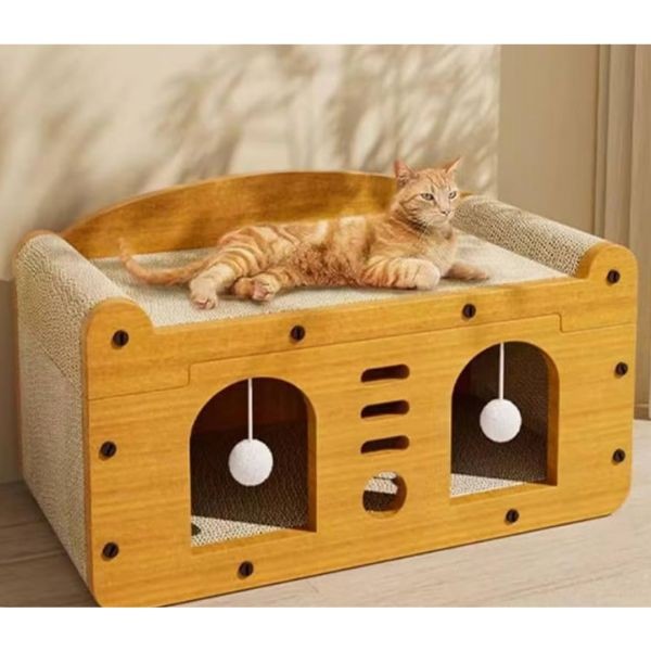 The Cat Scratch House - #PT-MBS - TV Villa Edition - 23" With Scratch Board and House Included - 2 For $25.00