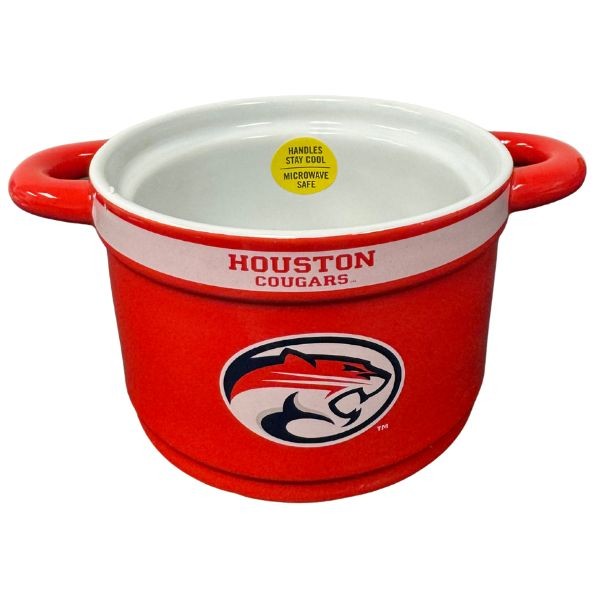 Houston Cougars Bowl - Ceramic High Heat 23OZ Queso Dip Bowl - Handles Stay Cool - Microwave Safe - 4 For $20.00 - Houston Cougars