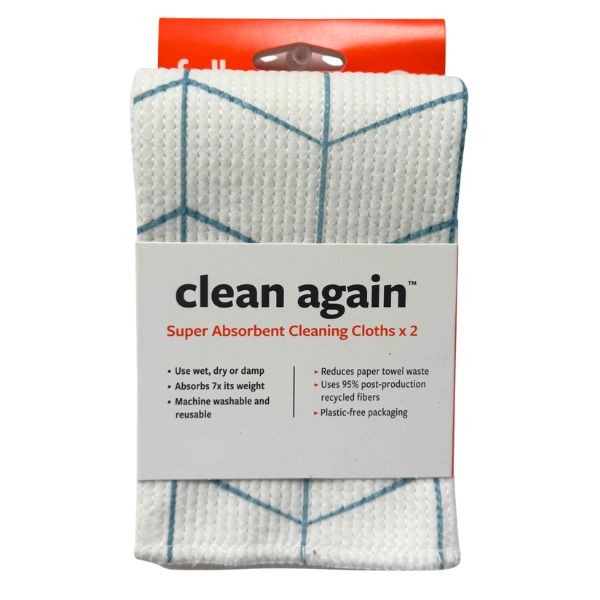 Full Circle Kitchen - #02149 - 2Pack Super Absorbent Cleaning Cloths - Reduces Paper Towel Waste - 24 Packs For $36.00