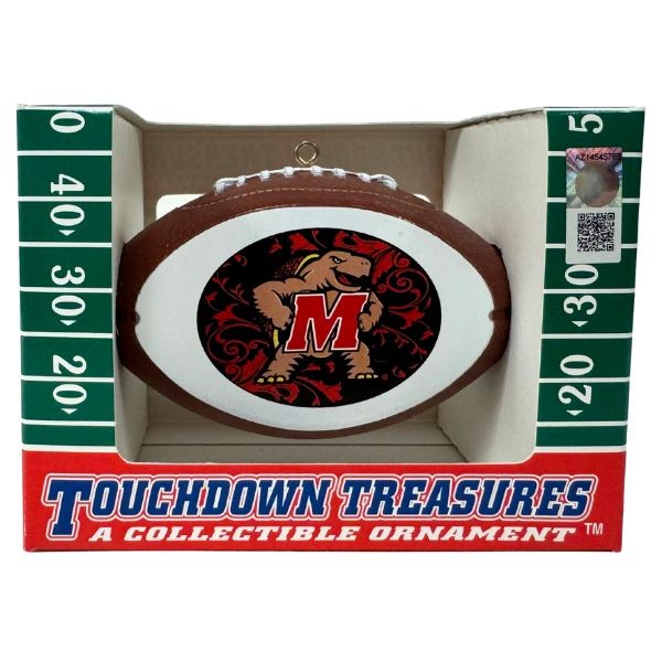 Maryland Terapins Ornaments - The Footballer - Team Spirit Collection - 6 For $21.00 - Maryland Terapins