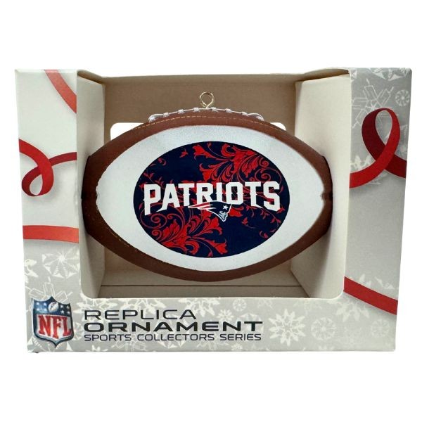 New England Patriots Ornaments - The Footballer - Team Spirit Collection - 6 For $21.00 - Wholesale New England Patriots - Patriots Merchandise 2