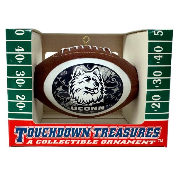 UCONN Huskies Ornaments - The Footballer - Team Spirit Collection - 6 For $21.00 - UCONN Huskies