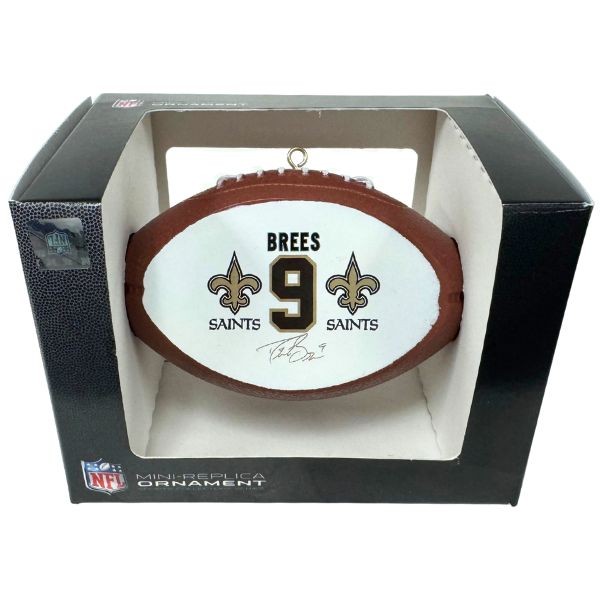 Drew Brees New Orleans Saints Ornaments - The Footballer - Team Spirit Collection - 6 For $21.00 - Wholesale New Orleans Saints Product - Saints Merchandise 2