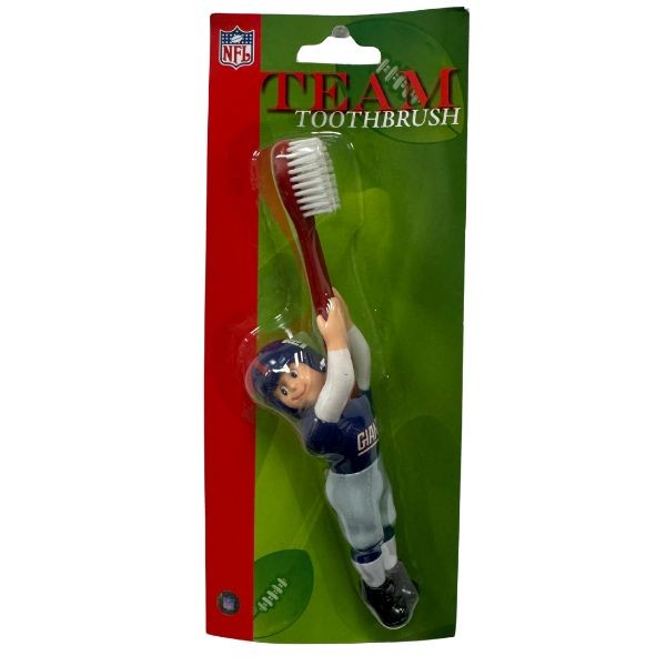 New York Giants Toothbrush - The Football Fan - 36 For $18.00 - Wholesale New York Giants Product - Giants Merchandsie 2