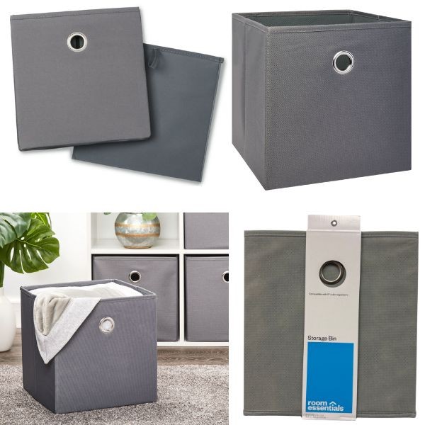Room Essentials - #10849 - 10.5"x11" Cube Organizer Bin - 12 For $36.00