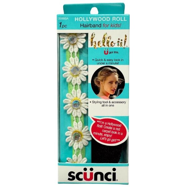 Scunci - Hello Series - #006973 - Quick And Easy Hairband - Styling Tool & Accessory All In One - 24 For $36.00