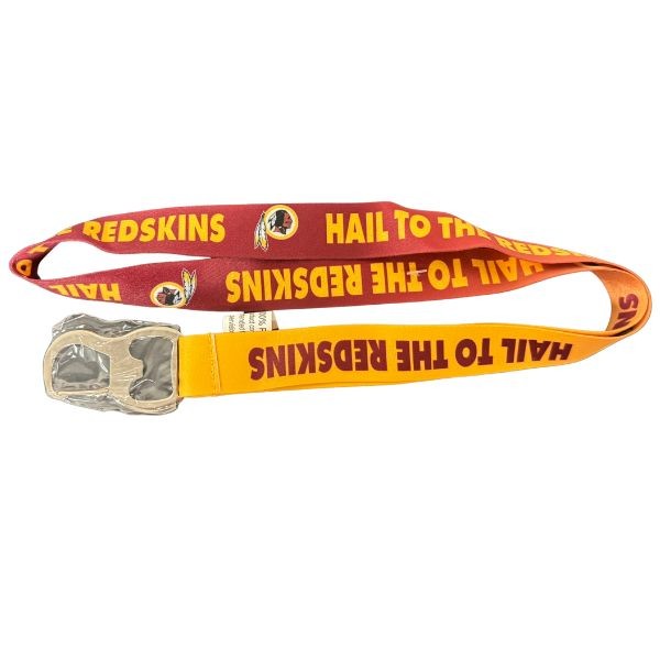 Washington Redskins Lanyards - The Bottle Opener With Clip Team Color Lanyard - 12 For $30.00 - Wholesale Washington Redskins Products - Redskins Merchandise