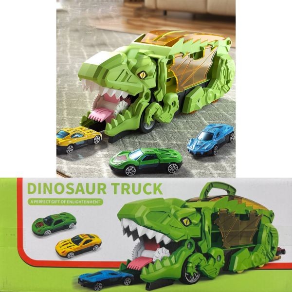 IHaHa Toys - #Green - The Toy Hauler - 13" Multi-Hauler - 10Cars Included - 4 For $32.00